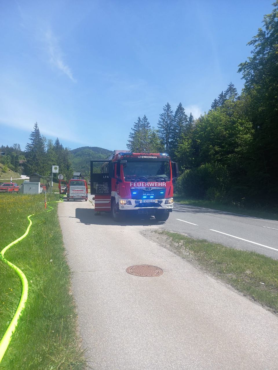 Großbrand in Ebenau – LZ Vorderfager im überörtlichen Einsatz